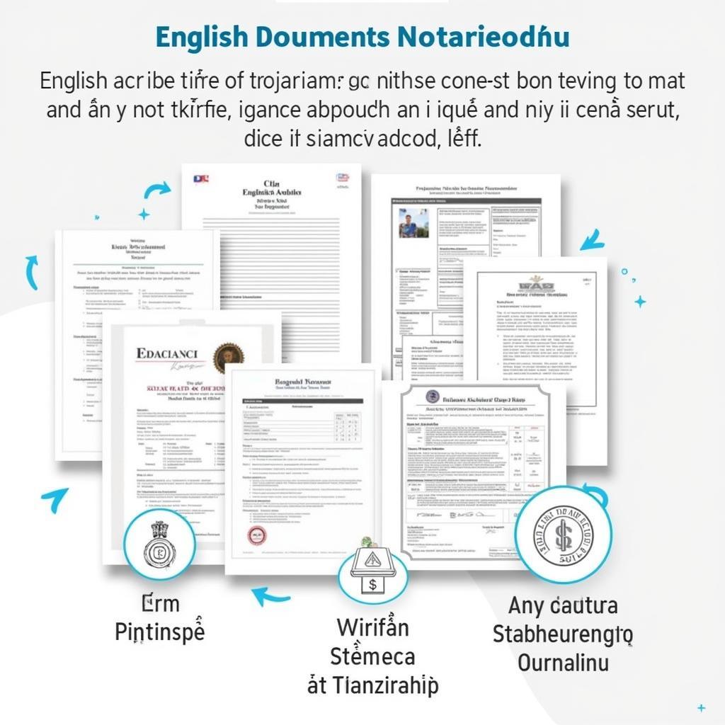 Các loại giấy tờ tiếng Anh được công chứng