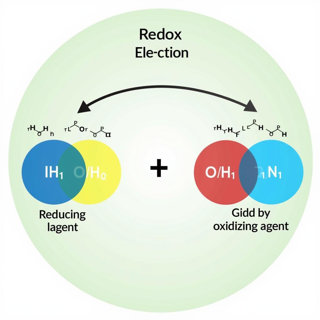 Minh họa cân bằng electron trong phản ứng oxi hóa khử