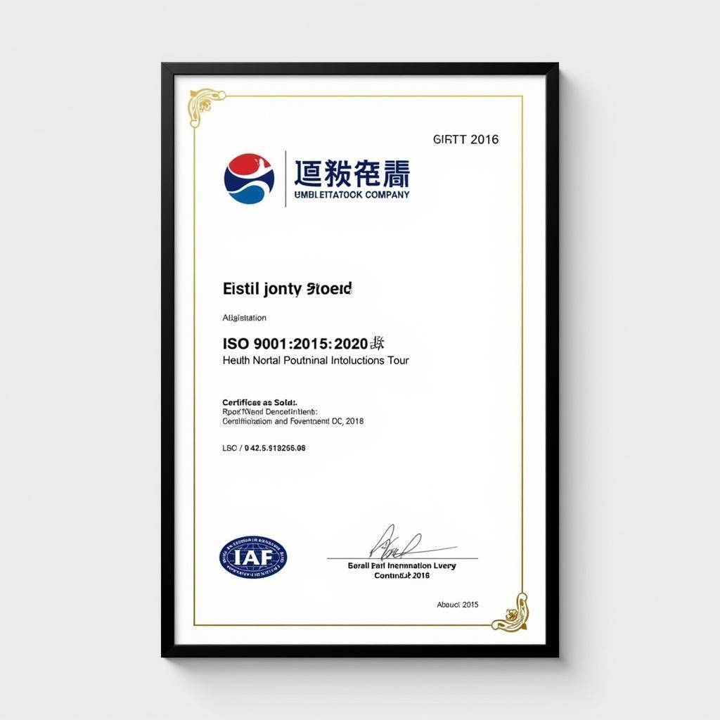 Chứng nhận ISO 9001:2015 cho công ty cổ phần