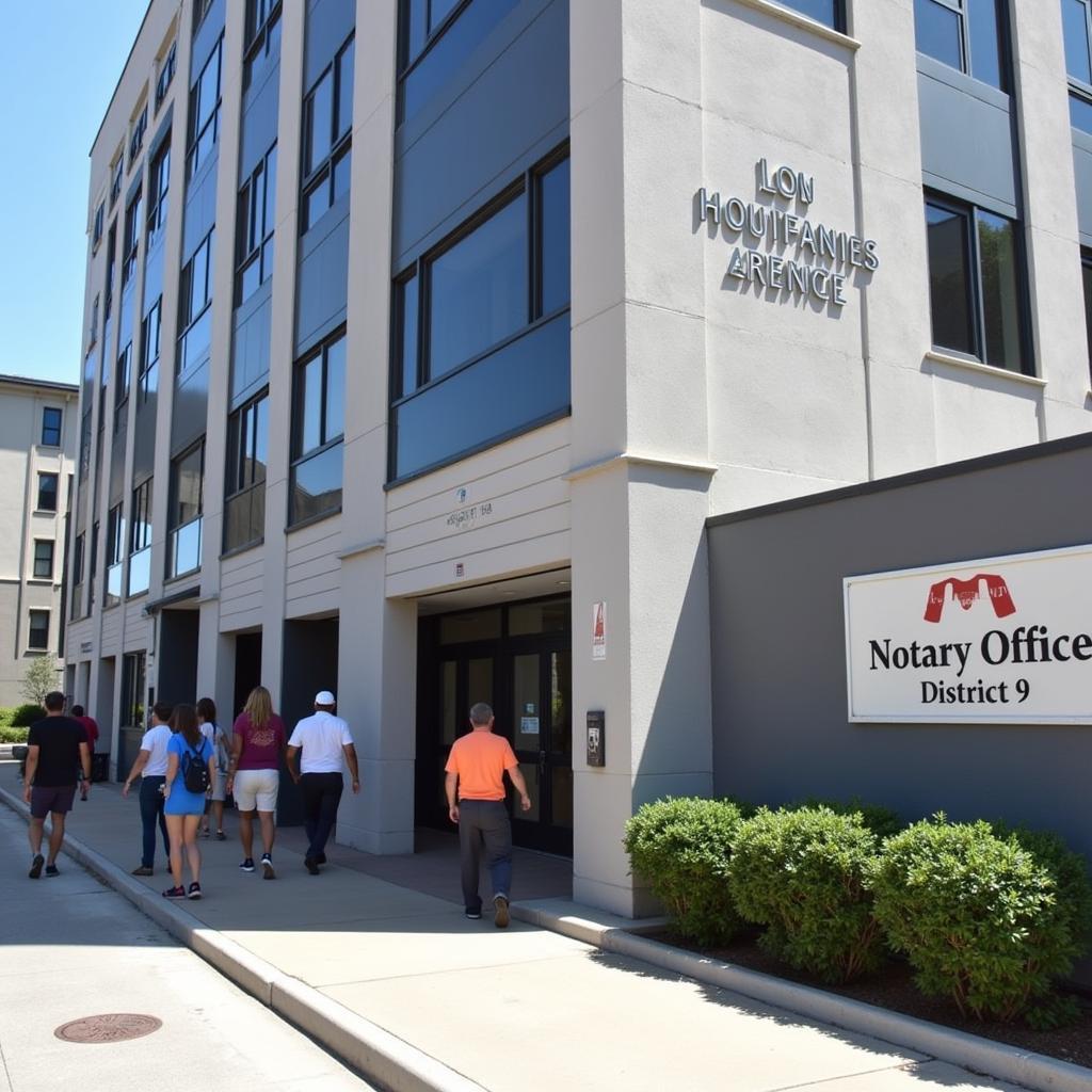 Modern building of a notary office in District 9, Ho Chi Minh City