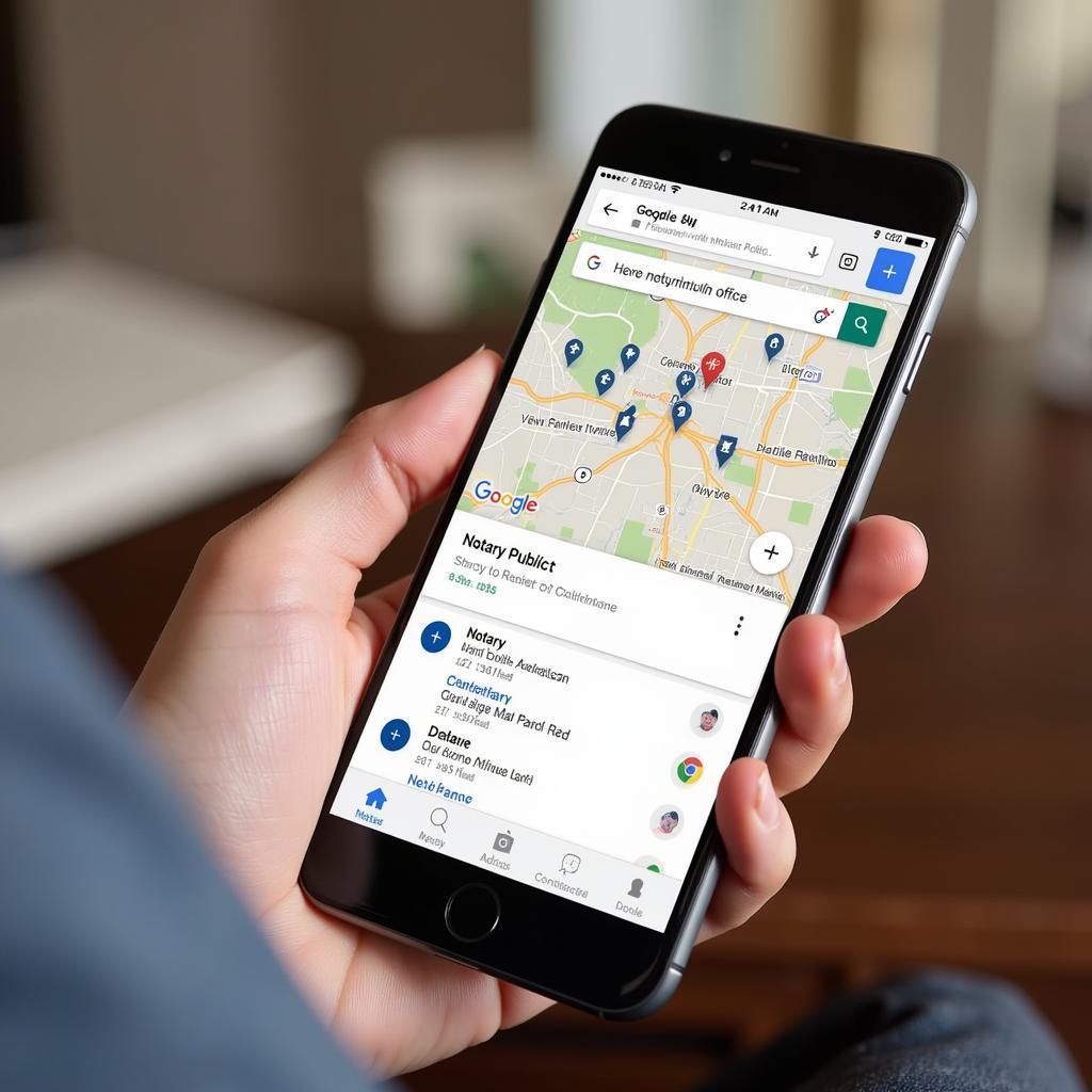 Tìm kiếm phòng công chứng gần nhất trên Google Maps