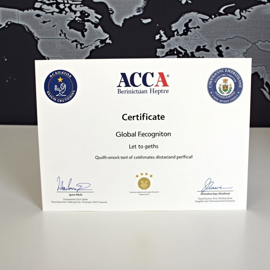 ACCA Certificate Globally Recognized