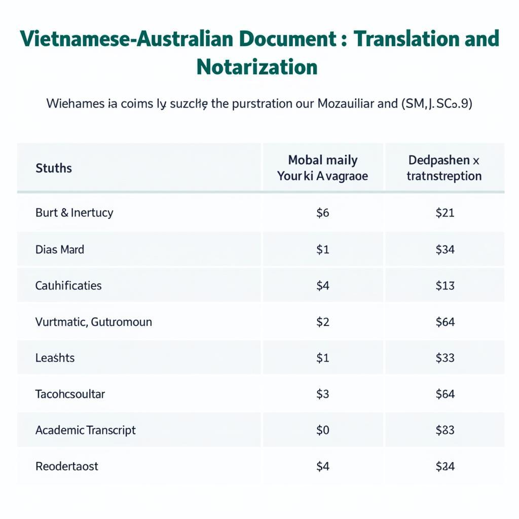 Dịch Thuật Công Chứng Việt Úc Châu: Chi Phí