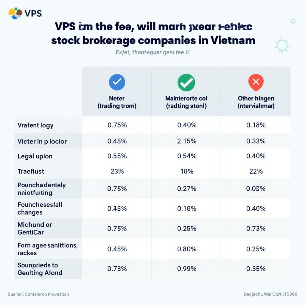 So sánh phí VPS với các công ty chứng khoán khác