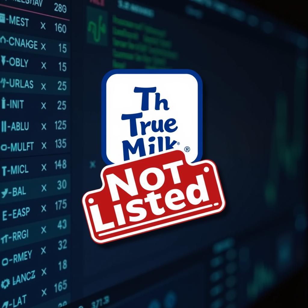 TH True Milk Chưa Niêm Yết Trên Sàn Chứng Khoán