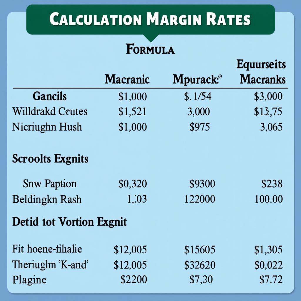 Cách tính toán tỷ lệ margin