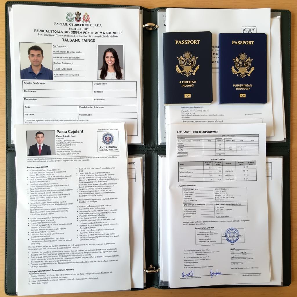 Hồ sơ xin visa đầy đủ