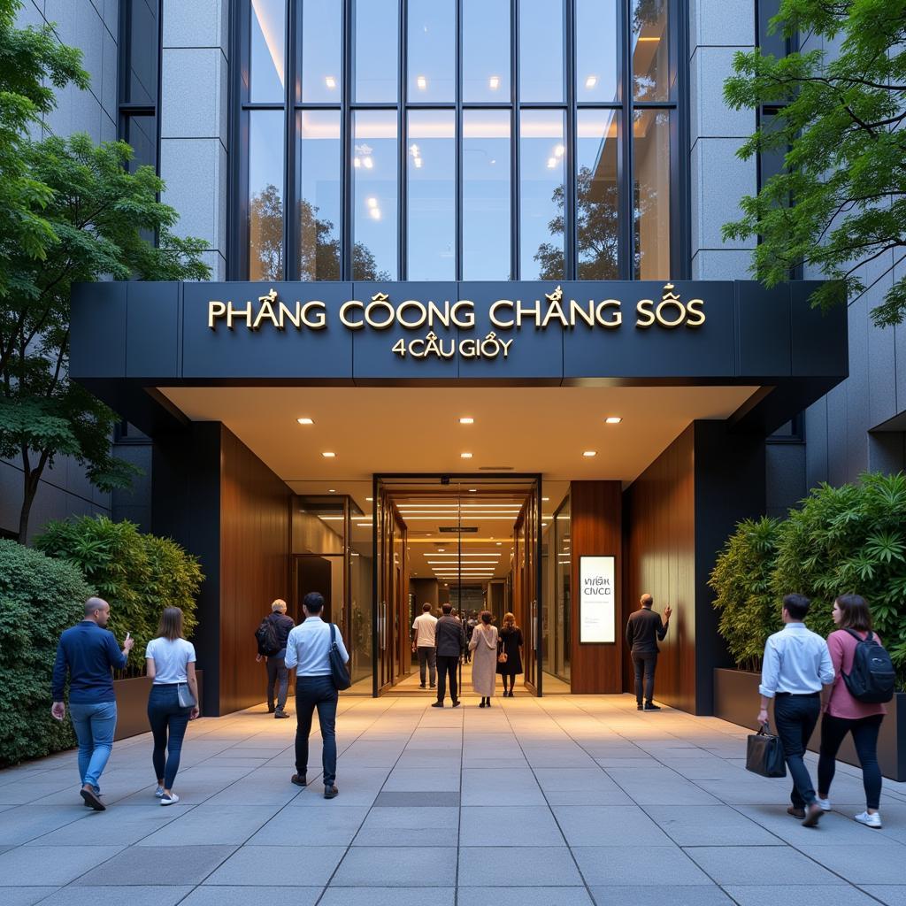 Phòng công chứng số 4 Cầu Giấy - Toà nhà văn phòng