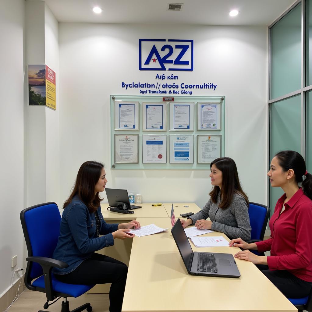 Văn phòng dịch thuật công chứng A2Z